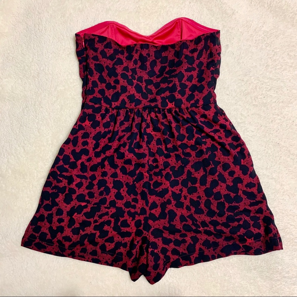Express Ruffle Strapless Romper - Picture 3 of 3